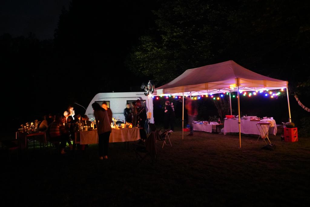 Abendstimmung auf der Gruppenwiese