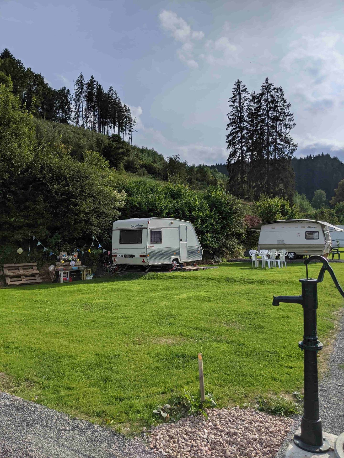 Dauercamping naturnaher Stellplatz