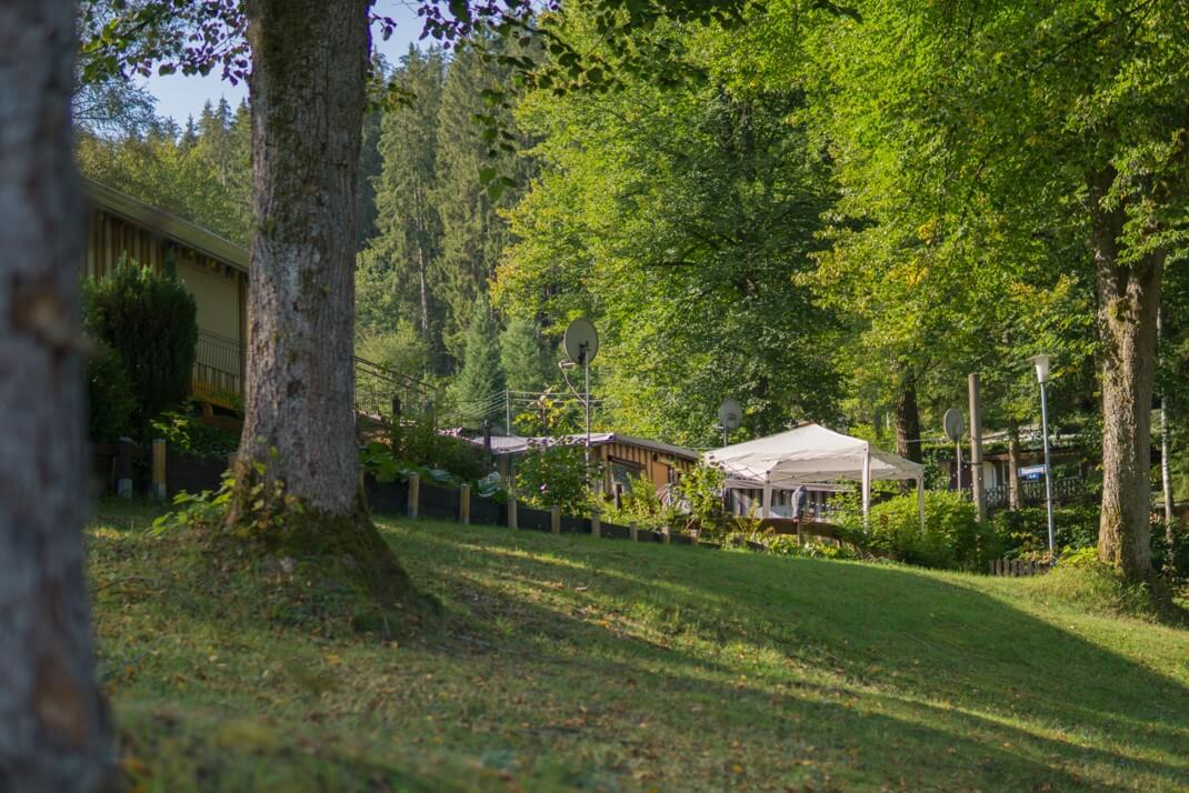 Dauercamping gepflegter Bereich