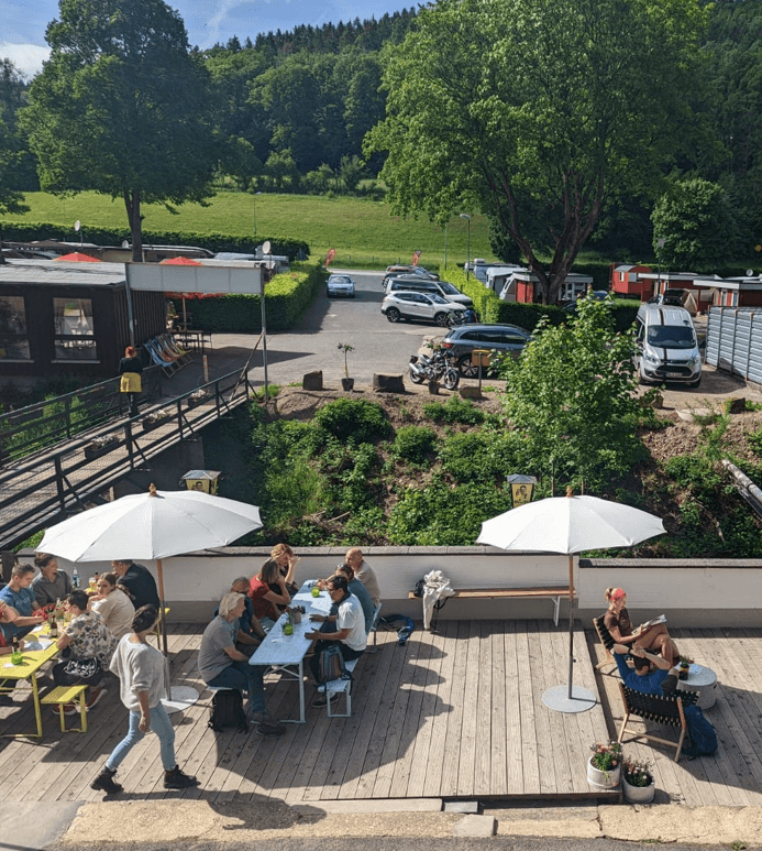 Café Luchs Außenbereich